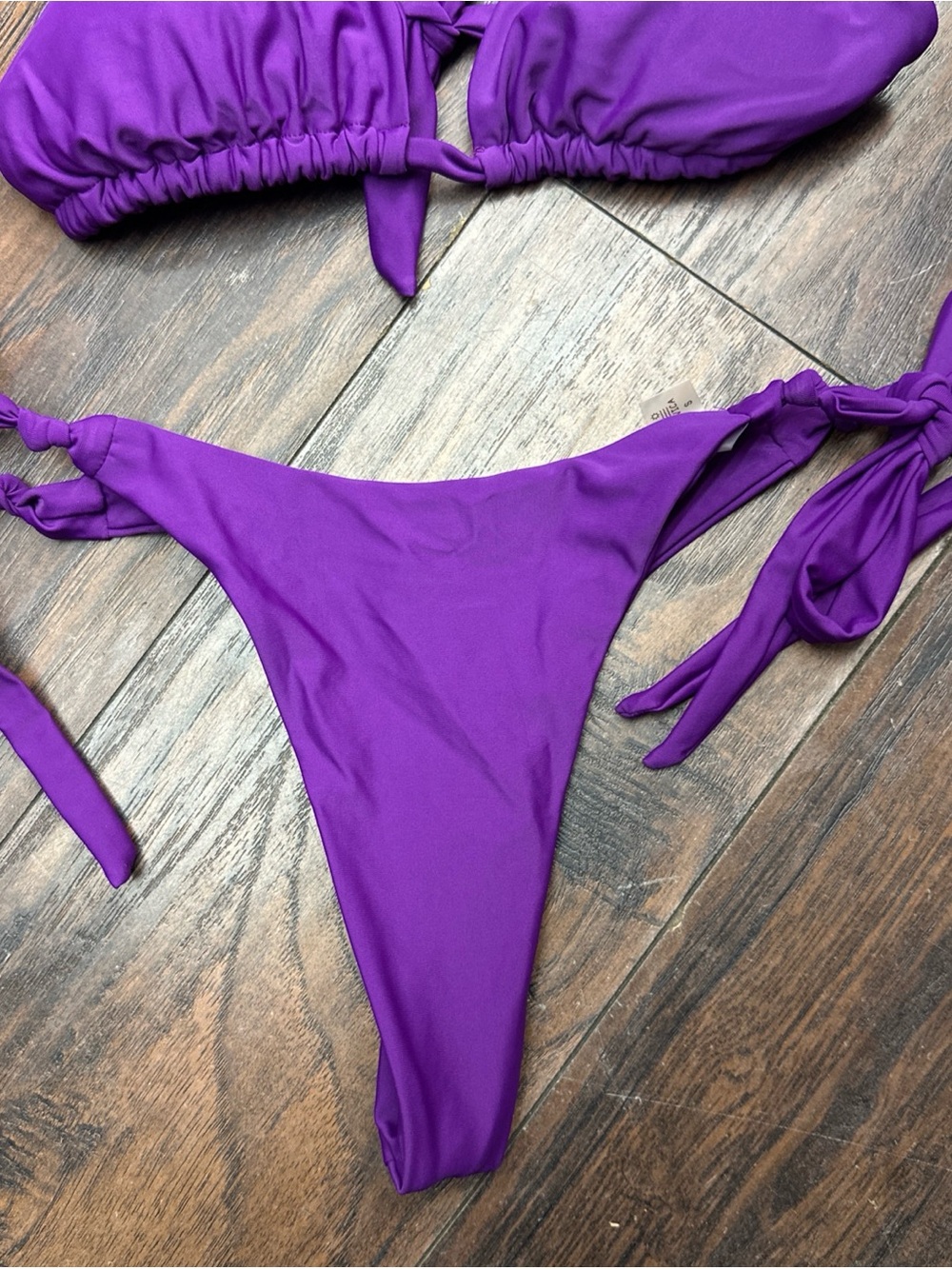OWICA Bikinis Solid Bikinis Low Waist Bathing Suit Women's Swimming <<329>> - Picture 3 of 5